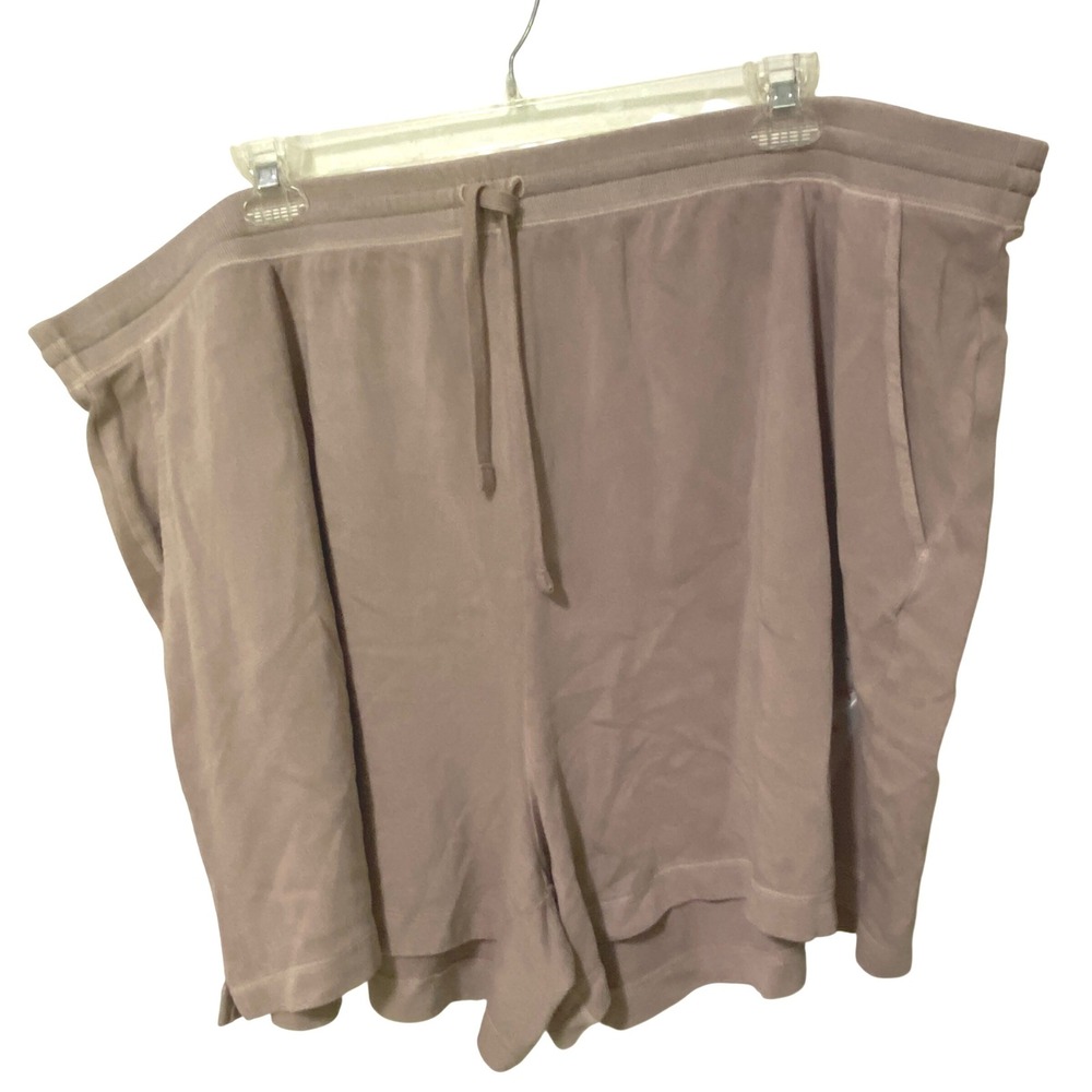 Old Navy Womens Pull On Athletic Shorts 4X Gray Drawstring Stretchy Waist Comfy